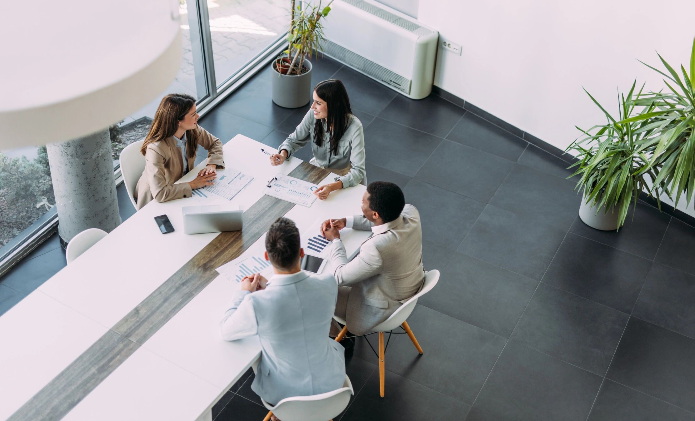 IT consulting team modern office