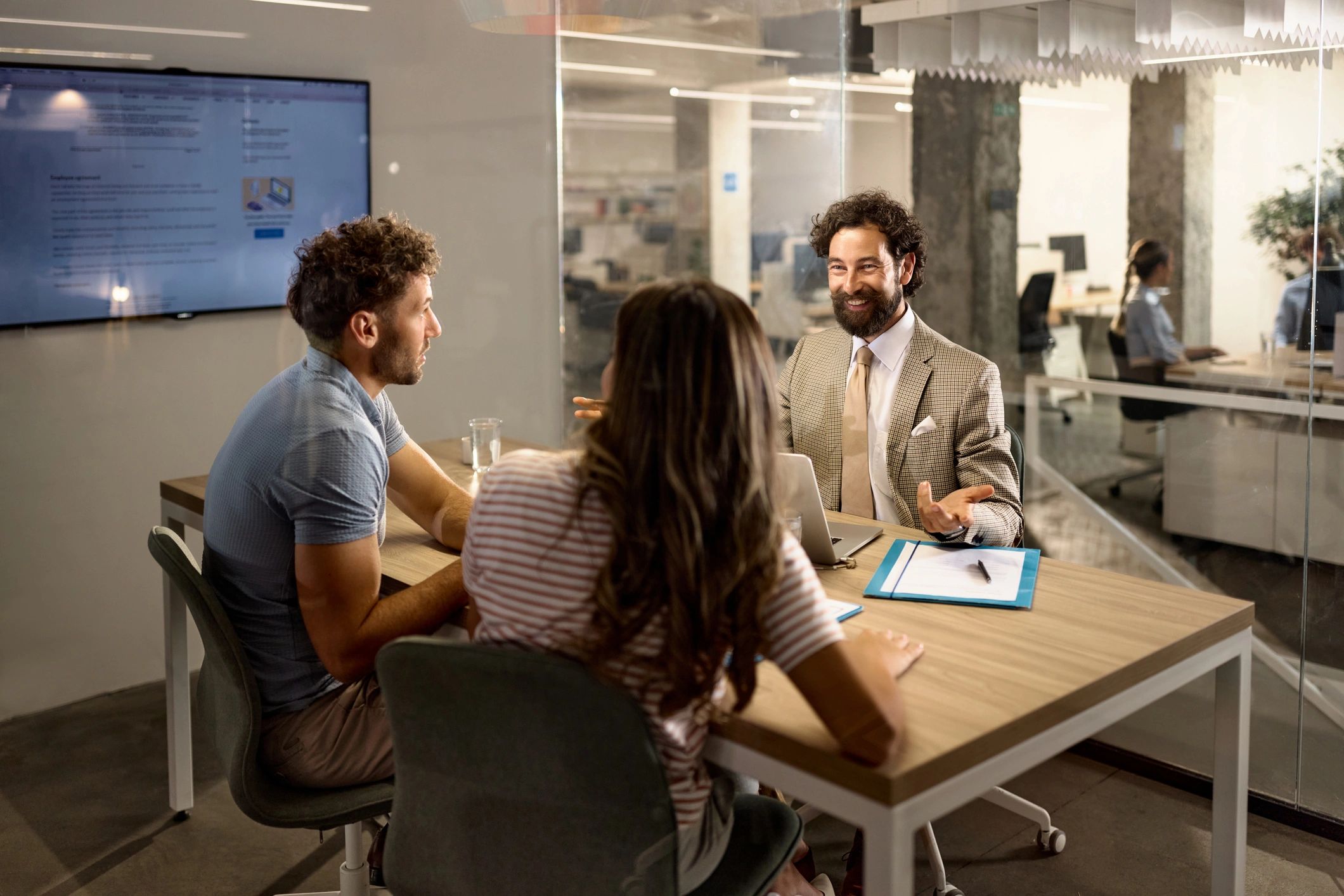 IT consulting team modern office